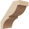 Ekena Millwork 5-inch W x 10-inch D x 10-inch H Valencia Rough Cedar Woodgrain TimberThane Knee Brace, Primed BRCUR05X10X10VALRCPR - alternate 1